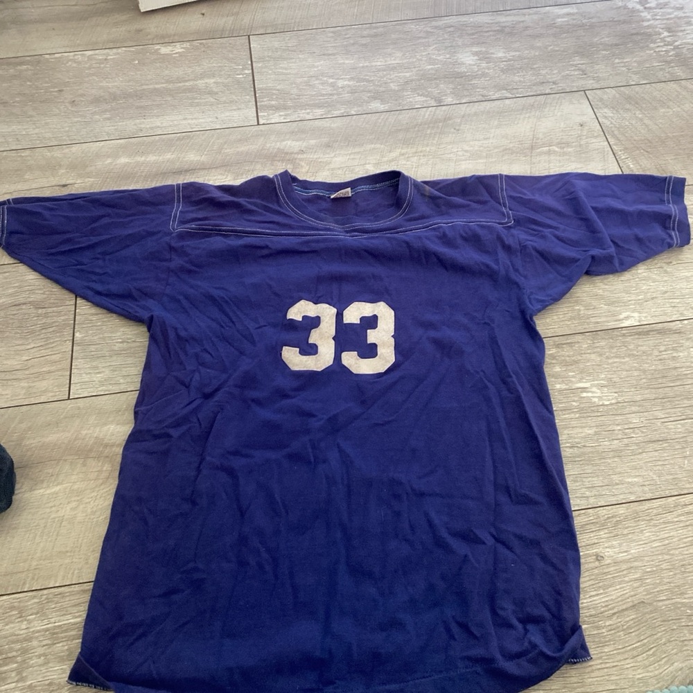 Blue T-Shirt with Number 33 Dallas cowboys